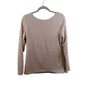 Jennifer Lopez Pink Embroidered Glitter Blouse Size Large